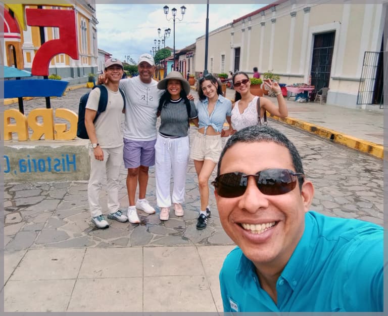 Fredder with group in Granada