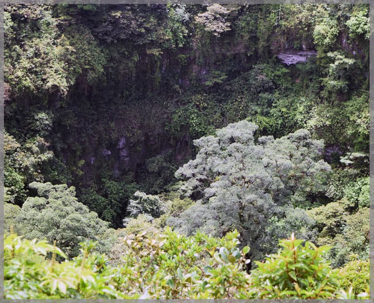 Crater of Mombacho Volcano